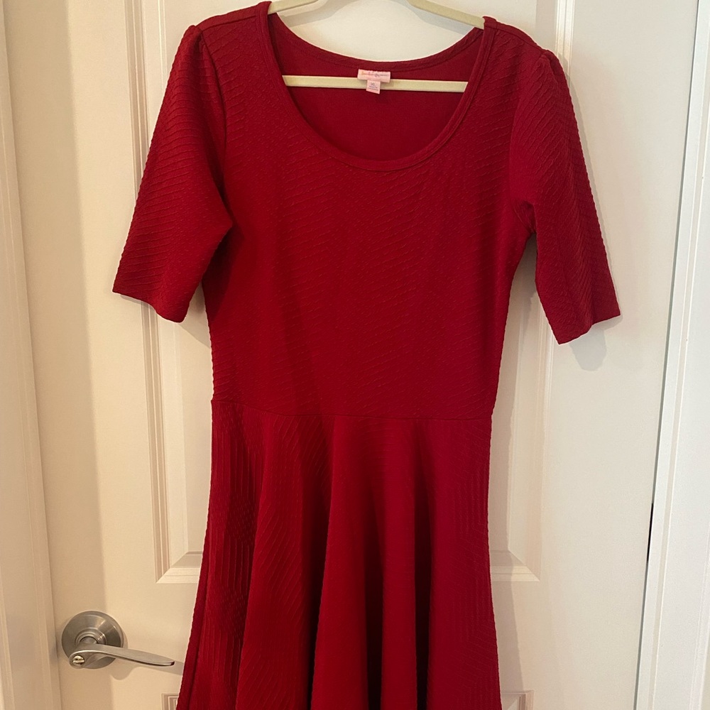 LuLaRoe Nicole | Red Dress | XL